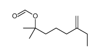 2-Methyl-6-methylene-2-octanol formate structure