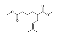 dimethyl 2-(3-methylbut-2-en-1-yl)hexanedioate结构式