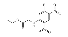 N-(5-fluoro-2,4-dinitro-phenyl)-glycine ethyl ester结构式