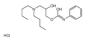 dibutyl-[2-hydroxy-3-(phenylcarbamoyloxy)propyl]azanium,chloride Structure