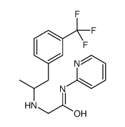 2-(α-Methyl-m-trifluoromethylphenethylamino)-N-(2-pyridinyl)acetamide结构式