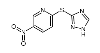 5-nitro-2-(4H-1,2,4-triazol-3-ylsulfanyl)pyridine结构式