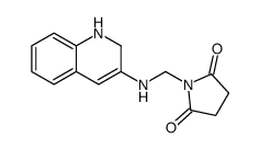 Succinimide, N-(1,2-dihydro-3-quinolylaminomethyl)-结构式