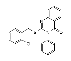2-[(2-Chlorobenzyl)thio]-3-phenylquinazolin-4(3H)-one结构式