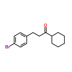 3-(4-Bromophenyl)-1-cyclohexyl-1-propanone结构式