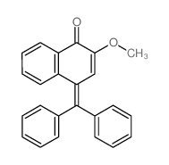 4-benzhydrylidene-2-methoxy-naphthalen-1-one structure