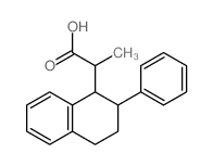 1-Naphthaleneaceticacid, 1,2,3,4-tetrahydro-a-methyl-2-phenyl- Structure