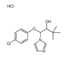 alpha-(tert-butyl)-beta-(4-chlorophenoxy)-1H-imidazol-1-ethanol monohydrochloride结构式