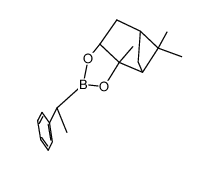 (+)-pinanediol (S)-1-phenylethane-1-boronate结构式