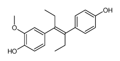 4-[4-(4-hydroxyphenyl)hex-3-en-3-yl]-2-methoxyphenol Structure
