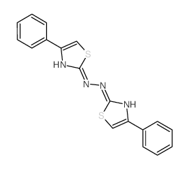 1,2-bis(4-phenyl-1,3-thiazol-2-yl)hydrazine Structure