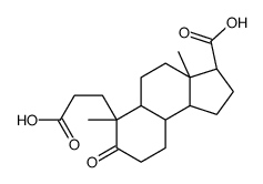(3S,3aS,5aS,6R,9aS,9bS)-6-(2-Carboxyethyl)-3a,6-dimethyl-7-oxodod ecahydro-1H-cyclopenta[a]naphthalene-3-carboxylic acid结构式