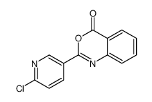 2-(6-chloropyridin-3-yl)-3,1-benzoxazin-4-one结构式