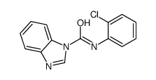 N-(2-chlorophenyl)benzimidazole-1-carboxamide结构式