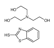 benzothiazole-2(3H)-thione, compound with 2,2',2''-nitrilotris[ethanol] (1:1)结构式