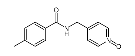 4-methyl-N-[(1-oxidopyridin-1-ium-4-yl)methyl]benzamide结构式
