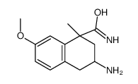 3-amino-7-methoxy-1-methyl-3,4-dihydro-2H-naphthalene-1-carboxamide Structure
