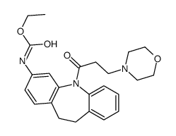 ethyl N-[11-(3-morpholin-4-ylpropanoyl)-5,6-dihydrobenzo[b][1]benzazepin-2-yl]carbamate Structure