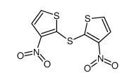 3-nitro-2-(3-nitrothiophen-2-yl)sulfanylthiophene结构式