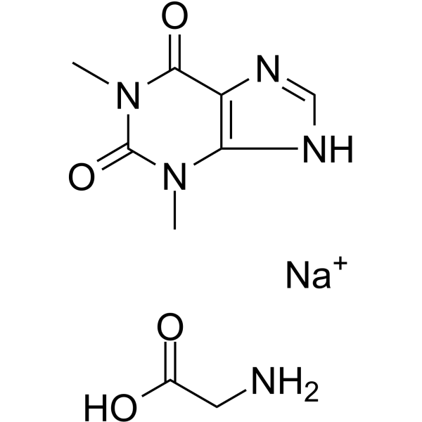 茶碱甘氨酸钠结构式