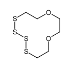 1,10-dioxa-4,5,6,7-tetrathiacyclododecane Structure
