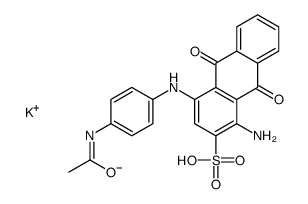 potassium,4-(4-acetamidoanilino)-1-amino-9,10-dioxoanthracene-2-sulfonate结构式