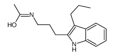 N-[3-(3-propyl-1H-indol-2-yl)propyl]acetamide结构式