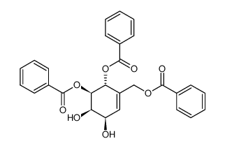 (1R,2R,3R,4R)-3,4-di-O-benzoyl-5-(benzyloxymethyl)-5-cyclohexene-1,2,3,4-tetraol Structure