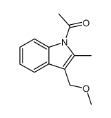 N-acetyl-2-methyl-3-methoxymethylindole结构式