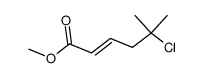 methyl (E)-5-chloro-5-methylhex-2-enoate Structure