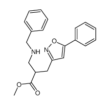 2-(benzylamino-methyl)-3-(5-phenylisoxazol-3-yl)propionic acid methyl ester Structure