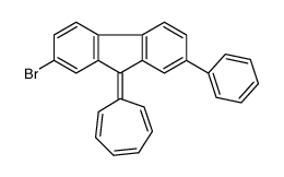 2-bromo-9-cyclohepta-2,4,6-trien-1-ylidene-7-phenylfluorene结构式