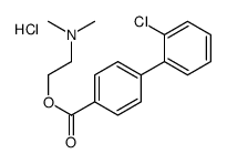 2-(dimethylamino)ethyl 4-(2-chlorophenyl)benzoate,hydrochloride结构式