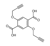 2,5-bis(prop-2-ynoxy)terephthalic acid Structure