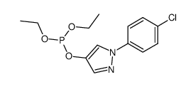 O-[1-(4-chlorophenyl)pyrazol-4-yl]-O,O-diethyl phosphite Structure