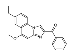 (7-ethyl-5-methoxyimidazo[1,2-a]quinolin-2-yl)-phenylmethanone Structure