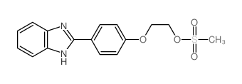 2-[4-(2-methylsulfonyloxyethoxy)phenyl]-1H-benzoimidazole结构式