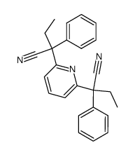 2,2'-(pyridine-2,6-diyl)bis(2-phenylbutanenitrile)结构式