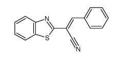 (E)-2-(benzo[d]thiazol-2-yl)-3-phenylacrylonitrile结构式