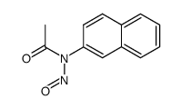 N-[2]naphthyl-N-nitroso-acetamide结构式