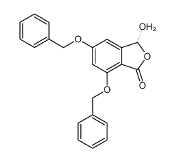 5,7-bis(benzyloxy)phthalaldehydic acid Structure