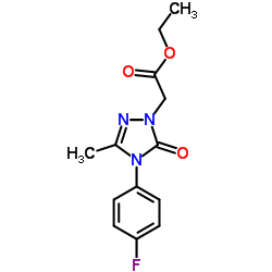 Ethyl [4-(4-fluorophenyl)-3-methyl-5-oxo-4,5-dihydro-1H-1,2,4-triazol-1-yl]acetate Structure