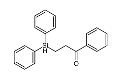 3-diphenylsilyl-1-phenylpropan-1-one结构式