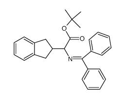 tert-butyl N-(diphenylmethylene)-2-(2-indanyl)glycinate Structure