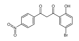 1-(2-hydroxy-5-bromophenyl)-3-(4-nitrophenyl)-1,3-propanedione Structure