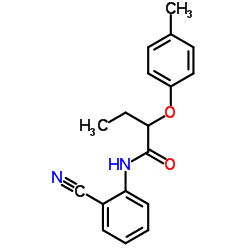 N-(2-Cyanophenyl)-2-(4-methylphenoxy)butanamide Structure