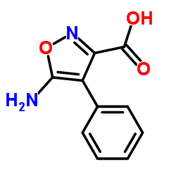 3-Isoxazolecarboxylicacid,5-amino-4-phenyl-(9CI)结构式
