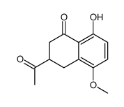 3-acetyl-8-hydroxy-5-methoxy-3,4-dihydro-2H-naphthalen-1-one Structure