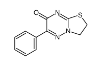 2,3-Dihydro-6-phenyl-7H-thiazolo(3,2-b)(1,2,4)triazin-7-on结构式