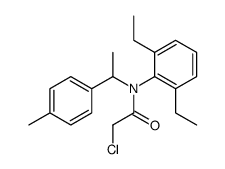 2-chloro-N-(2,6-diethylphenyl)-N-[1-(4-methylphenyl)ethyl]acetamide结构式